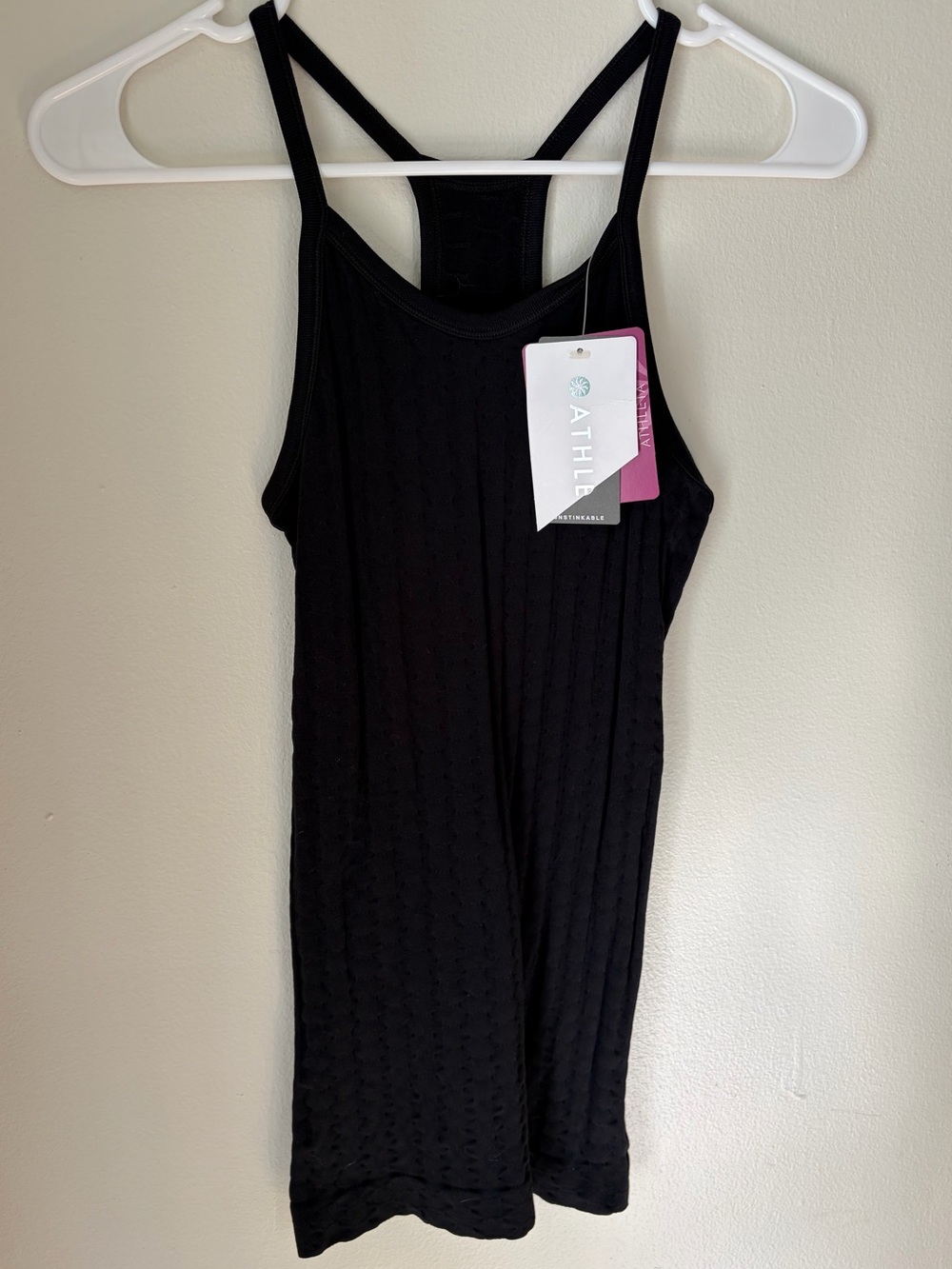 64. Size XS ATHLETA Black Sweat Life Tank NEW